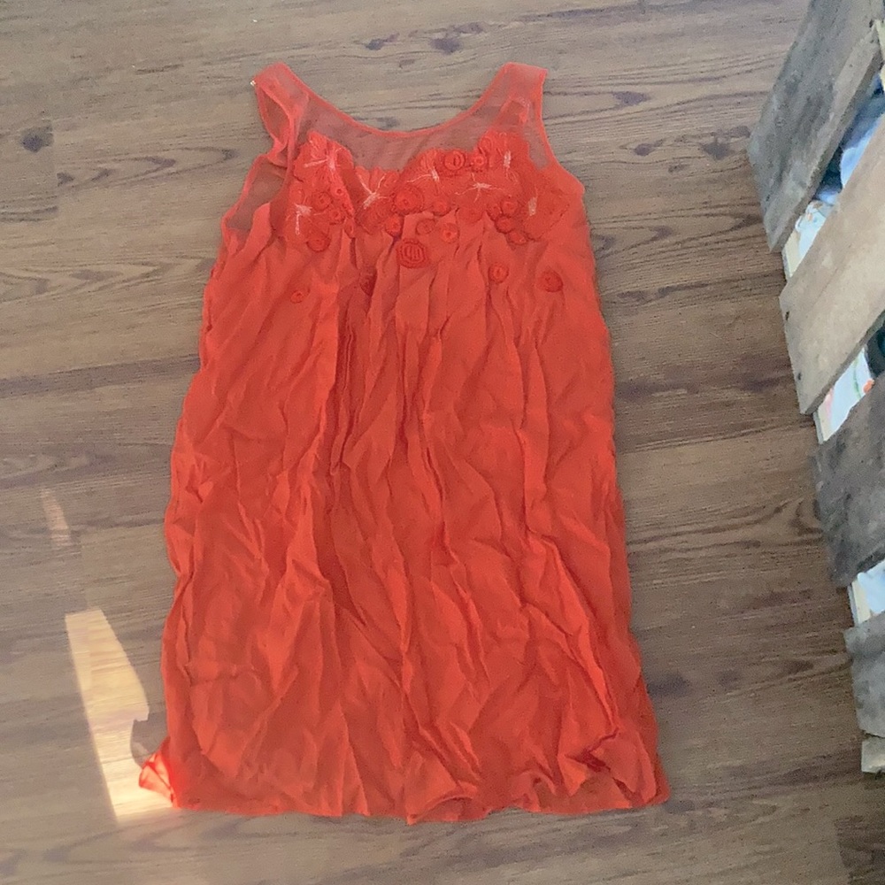 Size 4 Mango Anthropologie meadow Rue embellished dress